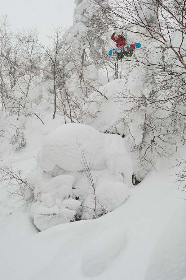 freestyle, poudreuse grab