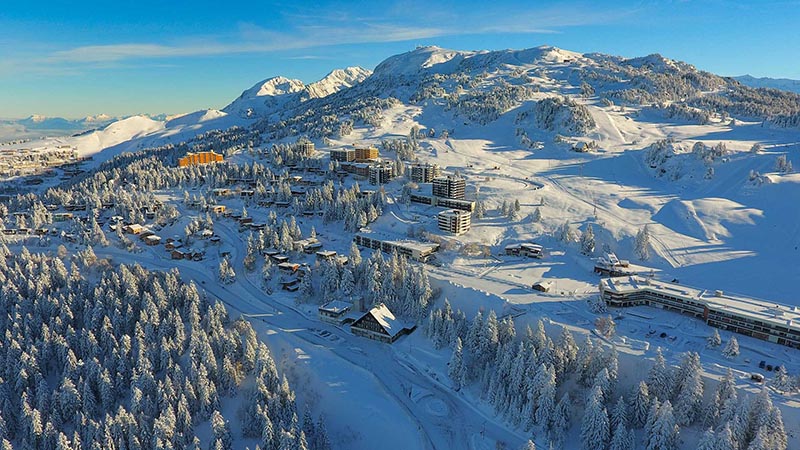 vue aerienne de chamrousse roche béranger